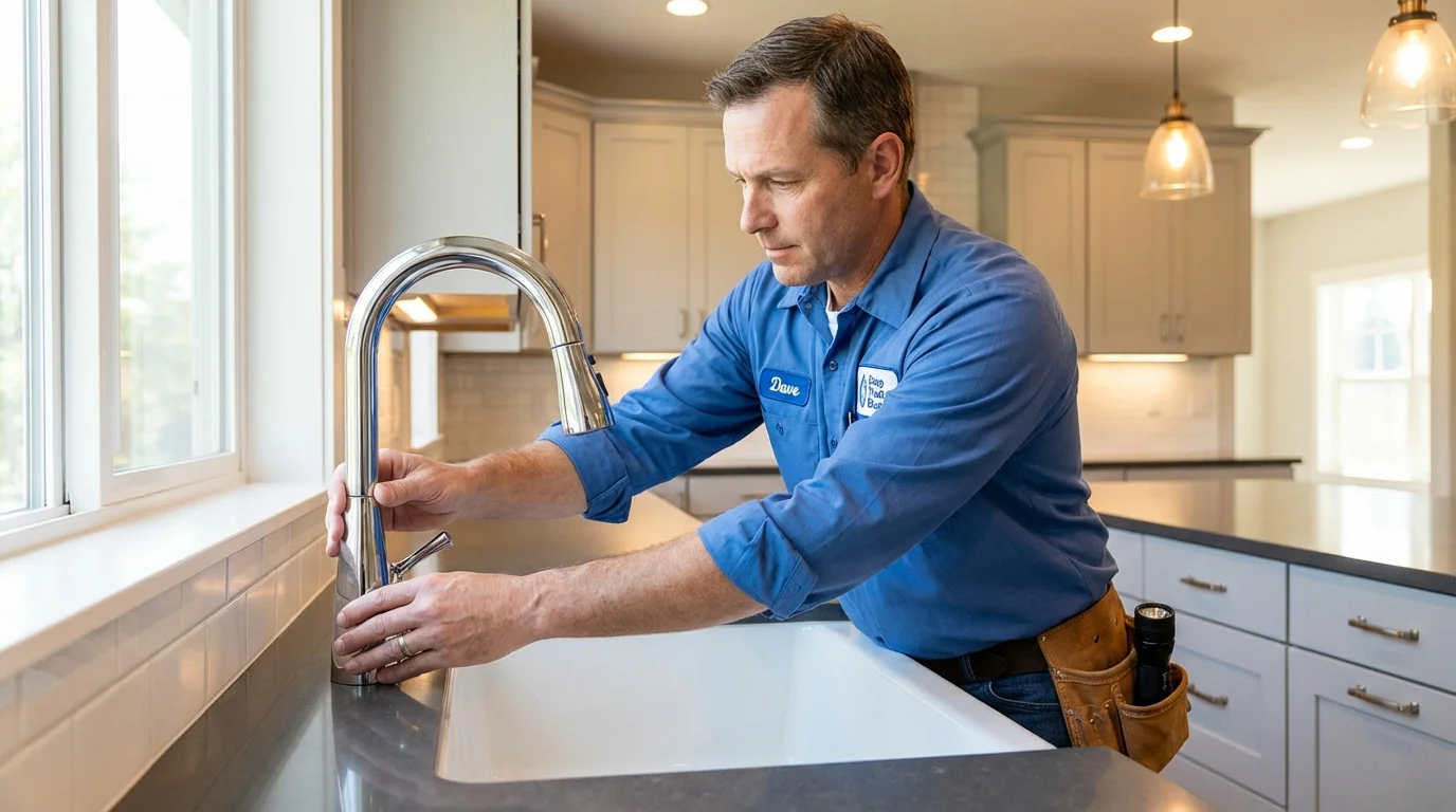 Kitchen faucet installation by Johns Plumbing LLC in Meeker