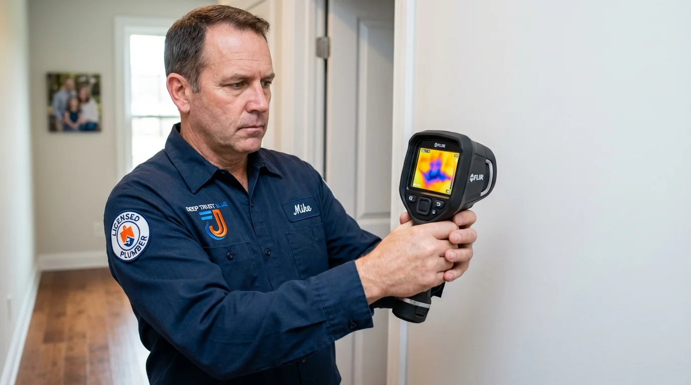 Thermal imaging leak detection by Johns Plumbing LLC in Meeker